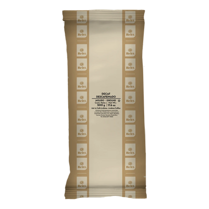 Café Britt Decaf coffee package on a white background