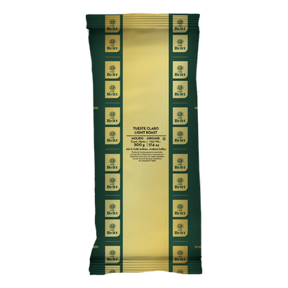 Café Britt Light Roast coffee package on a white background