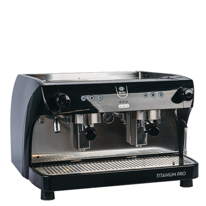 Espresso machine Britt Espresso 'Titanium Pro' on a white background 