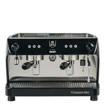 Espresso machine Britt Espresso 'Titanium Pro' on a white background