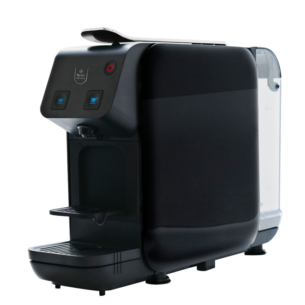 Black Britt Espresso Kubo Capsule Machine 